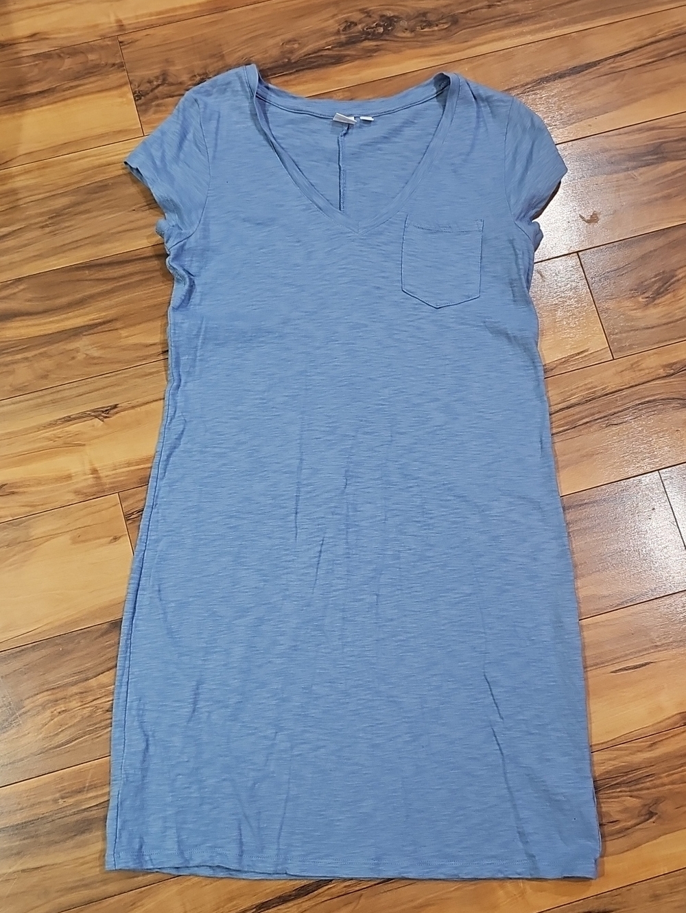 GAP Women's Small Sky Blue V-Neck Pocket Dress